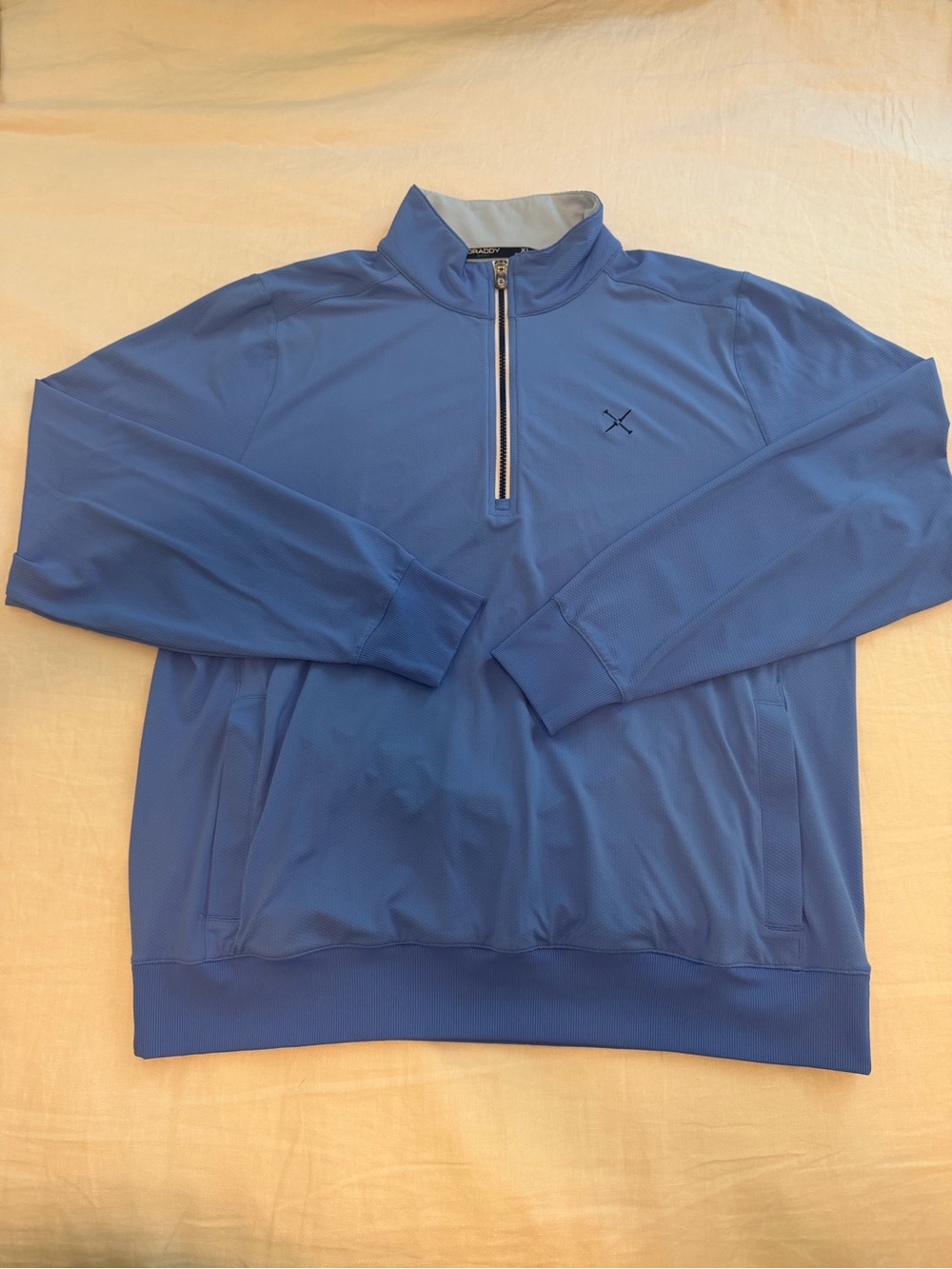 B. Draddy: Men's Blue Quarter-Zip Golf Pullover NWOT